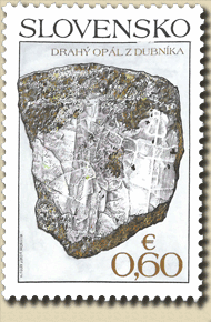 548 - Nature Protection: Slovak Minerals - Precious Opal from Dubnik