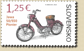 562 - Technické pamiatky: Historické motocykle – Jawa 50/550 Pionier