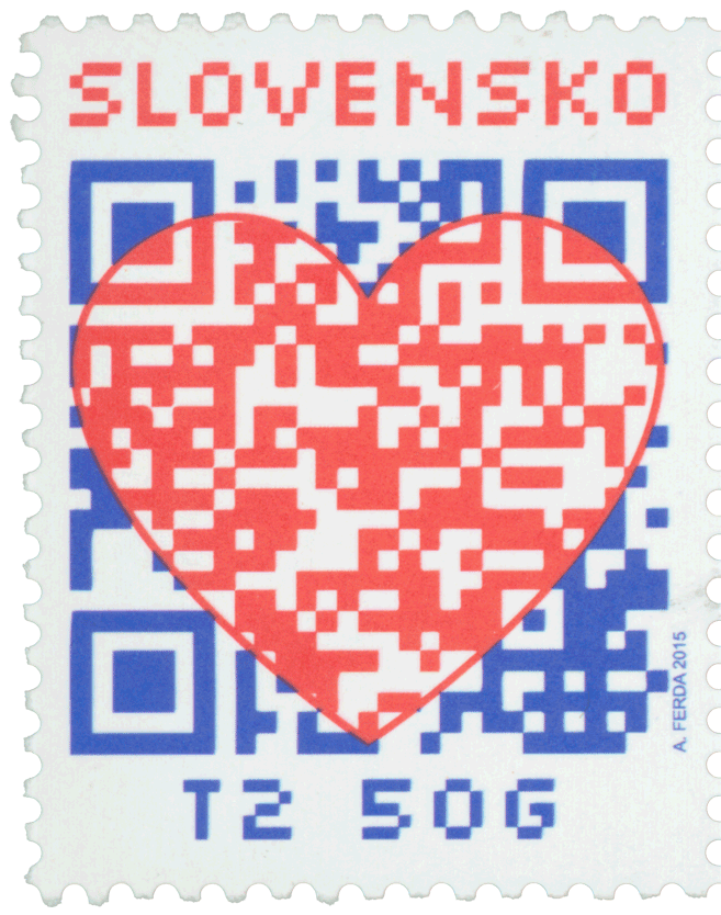 581 - Známka s personalizovaným kupónom: Valentínske blahoželanie