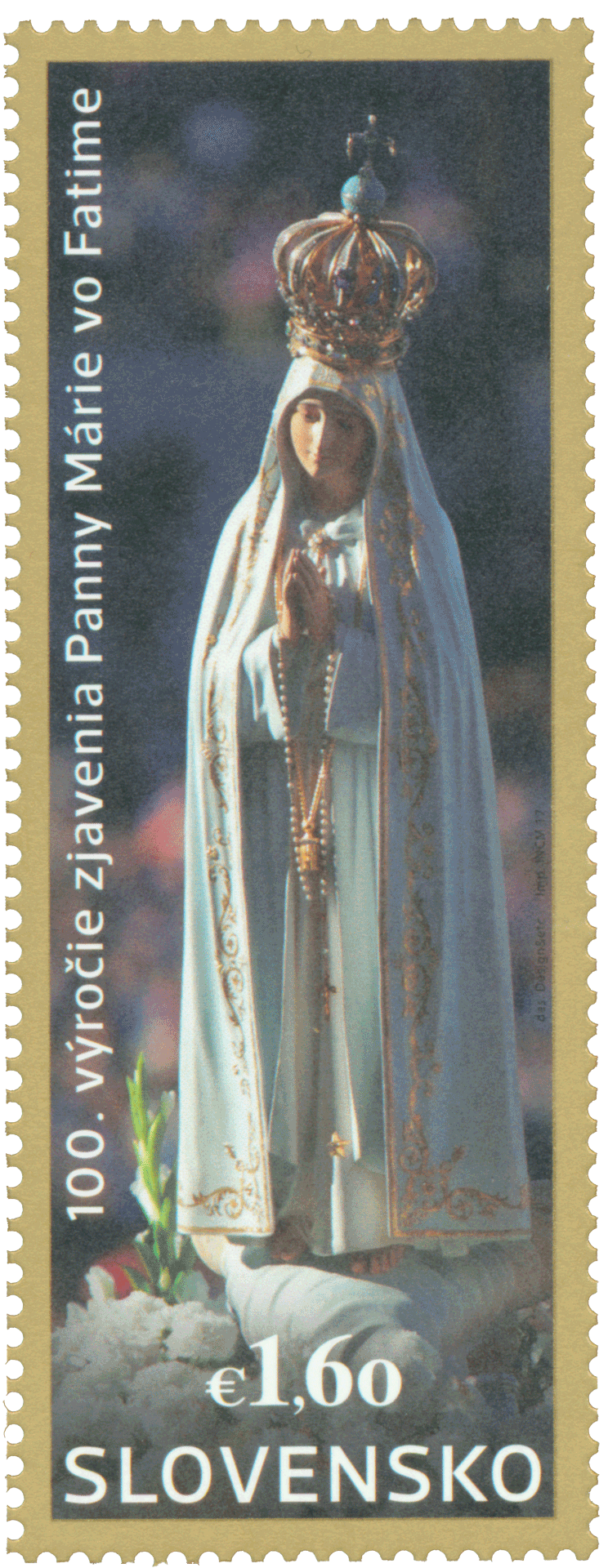 630 - 100. výročie zjavenia Panny Márie vo Fatime: Spoločné vydanie s Portugalskom, Poľskom a Luxemburskom