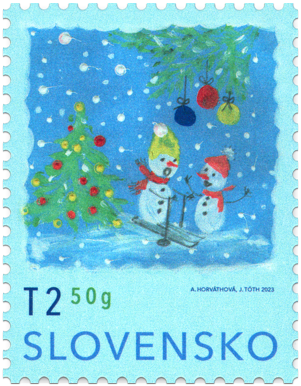 Poštová známka „Vianočná pošta 2023“
